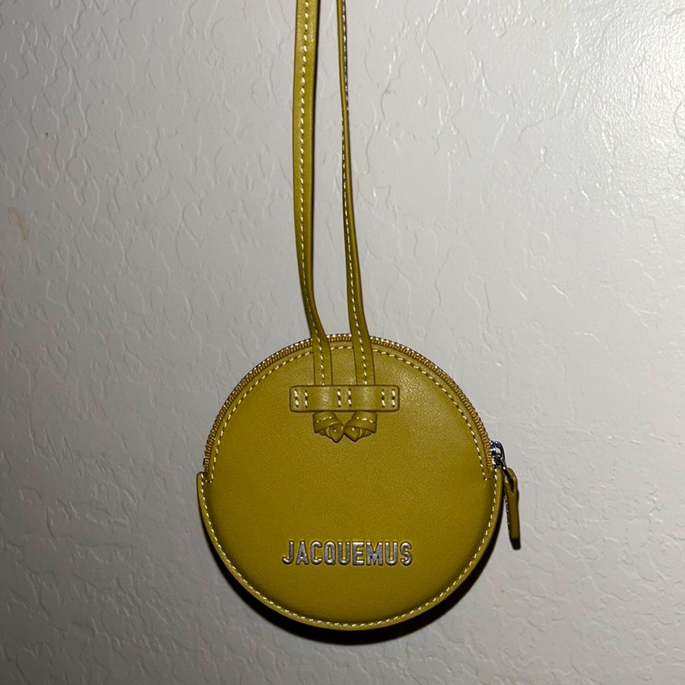 Jacquemus Le Pitchou Coin Purse olive green new never worn